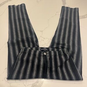 Brandy Melville John Galt Tilden Women’s Pants Black W/Gray Stripes Sz: XS